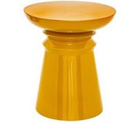 Atmosphera - Table d'appoint Totem Jaya en métal jaune moutarde D38 cm