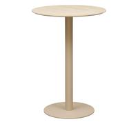 ATMOSPHERA CREATEUR D'INTERIEUR - Table de bar volu ronde, diamètre 70 cm, beige