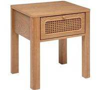 Atmosphera - Tables de Chevet Tiria en placage frêne 1 tiroir H52,5cm