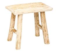 Atmosphera Créateur d'intérieur - Tabouret en Bois "Woody" 32cm Naturel