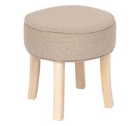 Atmosphera Créateur d'intérieur - Tabouret en Tissu "Adriel" 35cm Beige