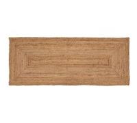 Atmosphera - Tapis de Couloir Natura Beige - 200 x 80 cm - en Jute Tressé, Style Bohème - pour Salon, Chambre, Entrée