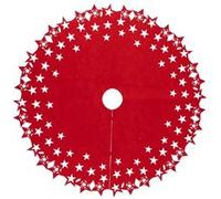 Créateur d'intérieur - Tapis de Sapin Déco "Etoiles" 100cm Rouge