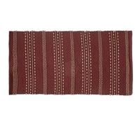 Tapis ""Bota"" coton et jute rose terracotta 70x140cm - Atmosphera Créateur d'intérieur