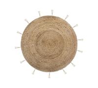 Atmosphera Créateur d'intérieur - Tapis Déco Rond en Jute Lurex 80cm Naturel