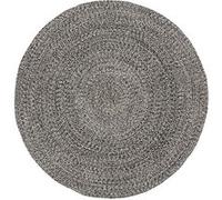Tapis Déco Tressé Café 120cm Noir
