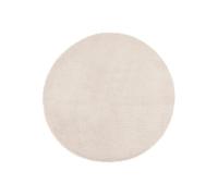 Atmosphera Créateur d'intérieur - Tapis Rond Imitation Fourrure "Doucea" 80cm Ivoire