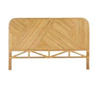 Atmosphera Créateur d'intérieur - Tête de Lit Tanae en Rotin - Beige - 160 x 103 cm - Style Bohème - pour Lit 2 Personnes, Chambre
