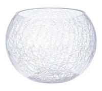 Atmosphera Créateur d'intérieur - Vase Boule en Verre "Craquelé" 20cm Transparent Transparent, Transparent G