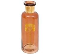 Vase Bouteille Déco Tropical Boudoir 22cm Ambre