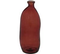 Vase bouteille ""Uly"" en verre recy 13cm ambre - Atmosphera Créateur d'intérieur