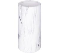 Atmosphera - Vase Cylindre - marbre - Blanc - H20 cm