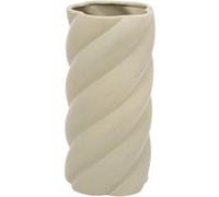 Atmosphera – Vase torsadé Coby en céramique vert clair H 25,5 cm
