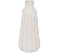Atmosphera - Vase strié Fernan céramique Blanc h30cm