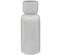 Atmosphera Créateur d'intérieur - Vase Design en Grès "Réactive" 30cm Blanc Blanc G