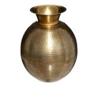 Atmosphera Créateur d'intérieur - Vase Design en Métal Oasis 40cm Or