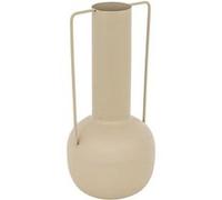 Atmosphera - Vase métal Sylvain Beige Lin h295cm