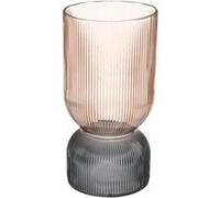 Atmosphera Créateur d'intérieur - Vase Design en Verre "Bicolore" 24cm Rose Rose G