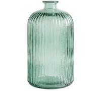 Vase Design en Verre Strié Luz 23cm Vert
