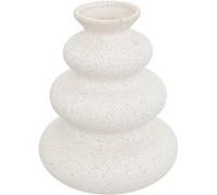 Atmosphera Vase en céramique Olme 20 cm Blanc