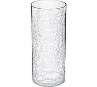 Atmosphera - Vase cylindrique - Verre craquelé - Transparent - H30 cm