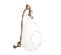 Atmosphera Créateur d'intérieur - Vase Suspendu & Corde Goutte 25cm Transparent