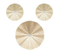 Atmosphera - Déco murale Leslie - métal doré - D22/225/335cm - Lot de 3