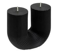 Atmosphera Bougie design en U Demi 400 g Noir
