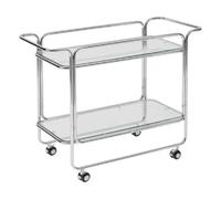 Atmosphera Desserte en verre design - Argent