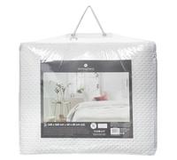 Dessus de lit 2 taies ""Dolce"" blanc ivoire 260x240cm - Atmosphera Créateur d'intérieur
