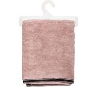 Atmosphera - Drap de bain Joia avec liseré 150x100 cm - Rose et Noir - Joia Rose G