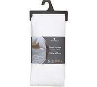 Atmosphera - Drap Housse bonnet 30 cm 100% Coton Esther 160x200 cm - Blanc - CARINA Blanc G