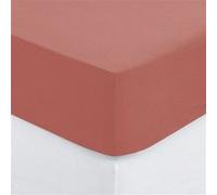 Atmosphera – Drap-housse Esther 100% coton 160x200 cm Bonnet H30cm Rose Blush