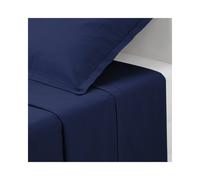 Atmosphera Drap plat bleu encre - 180 x 290 cm