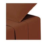 Atmosphera - Drap Plat Uni Carina en Coton 240 x 290 cm pour 2 Personnes - Linge de Lit, Chambre