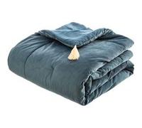 Atmosphera Édredon Velours Hiver Bleu