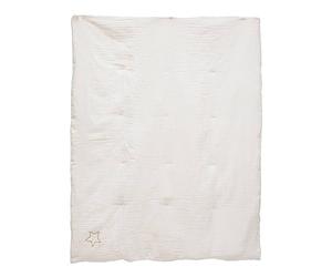 Atmosphera - Edredon Lili en Gaze de Coton 100x140cm Blanc