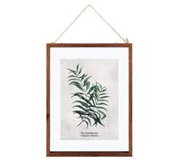 Atmosphera Elody Tableaux Imprimés Feuilles encadrés 38 x 48 cm en Verre Motifs Assortis