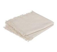 Atmosphera - Ensemble de 2 serviettes de table à franges MAHA - 40 x 40 cm - Blanc - Maha Blanc G