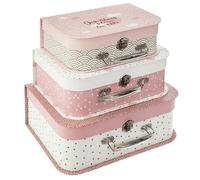 Atmosphera Valisettes de rangement Douceur – Lot de 3 enfant Multicolore TU