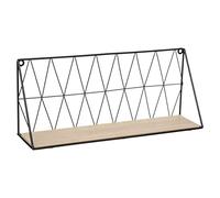 Atmosphera – Étagère murale Anna – métal filaire noir 48 cm