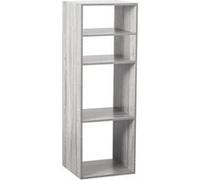 5five – Étagère colonne modulable Mix'n Modul – Effet chêne gris, 4 cases, H 100,5 cm
