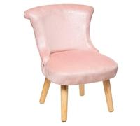Atmosphera - Fauteuil Enfant - Rose Glitter - Velours