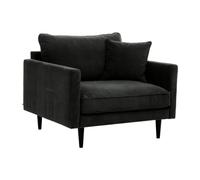 Atmosphera - Fauteuil XL Candice - Velours - Vert Kaki