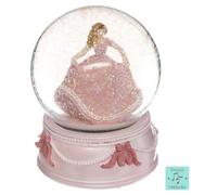 Atmosphera – Boule à neige musicale Princesse 14 cm Rose