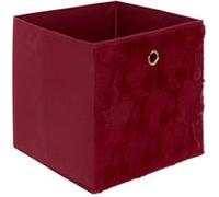 Atmosphera Panier de rangement Fraci 30x30 cm Rouge motifs cerises