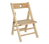 Atmosphera for Kids - Chaise Pliante Enfant Bois 51cm Naturel