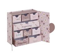 Atmosphera for Kids - Coffret de Naissance à Souvenirs "Cœurs" 22cm Rose