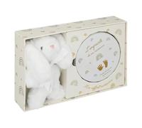 Atmosphera for Kids - Coffret de Naissance "Empreinte & Peluche Lapin" 28cm Beige