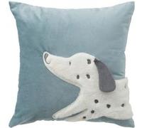 Coussin Enfant Déco Dalmatien 39x39cm Bleu